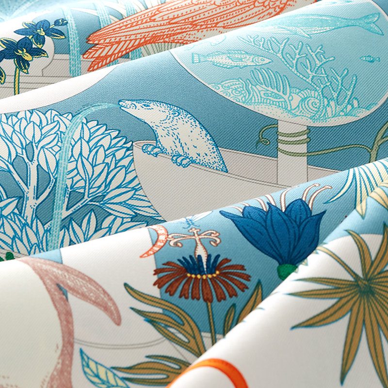 Precious Paradise 스카프 90 - 블루 | Hermès - 에르메스 대한민국